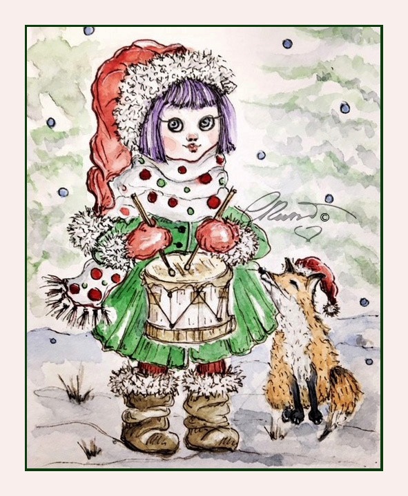 Winter art by Carolina Russo (@carolinarussoart) - watercolor winter illustrations and seasonal artwork